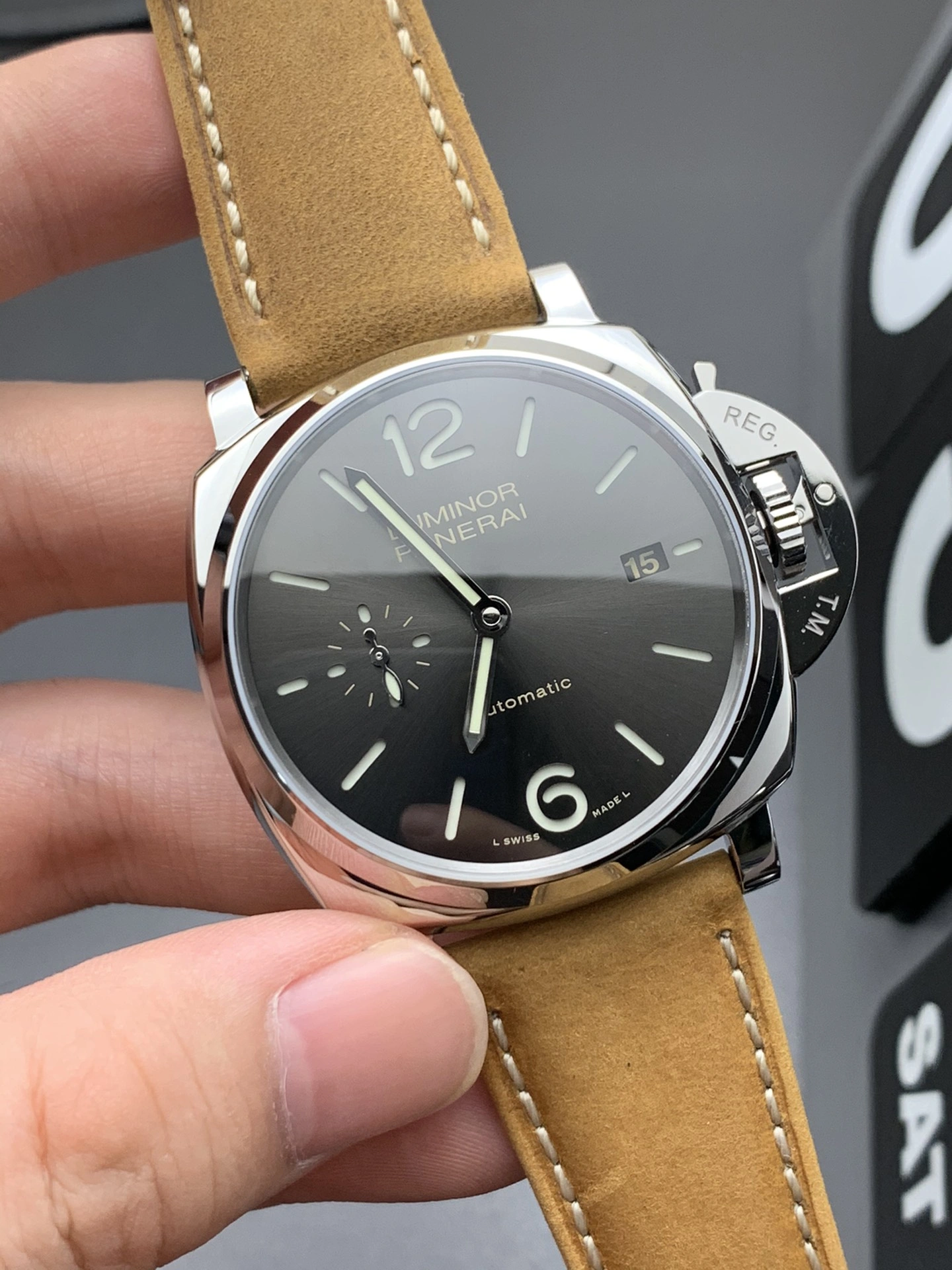 CBD Factory Panerai Luminor Due 42mm PAM00904 “Scamosciato Edition” 1:1 Super Clone – DDP.900 Movement Affordable 356